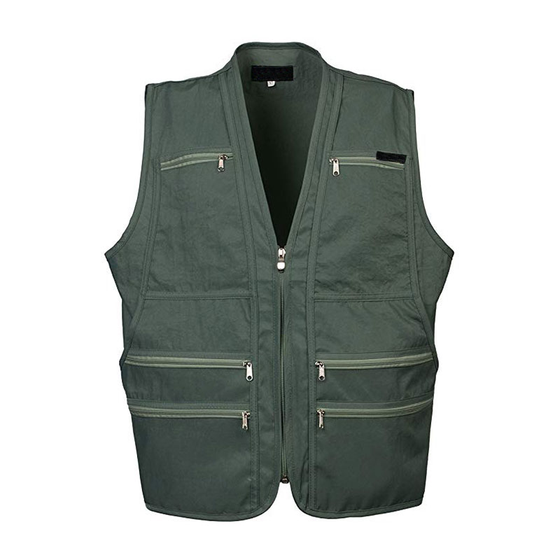 Men's Outdoor Multi Pockets Work Utility Vest Travel Vest Workwear